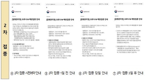 '국민비서' 코로나19백신 2차 접종 안내 서비스 화면(토스)