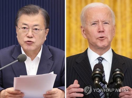 문재인 대통령과 조 바이든 미국 대통령