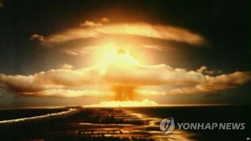 러시아의 수소폭탄 폭발실험 장면