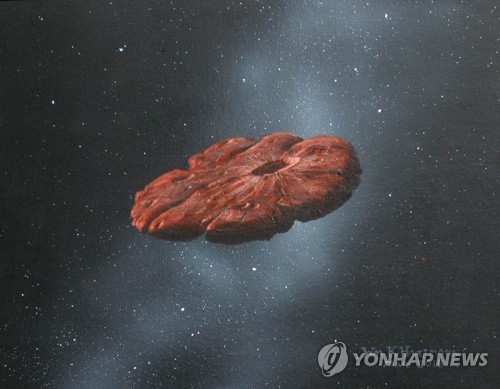 쿠키 모양의 오우무아무아 상상도