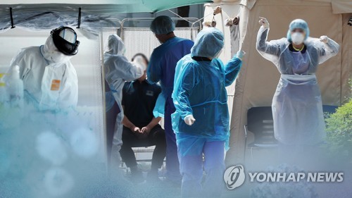 코로나19 의료진들의 모습 (CG)