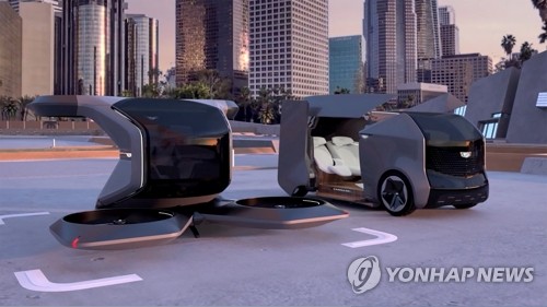 GM이 선보인 미래형 전기차와 수직이착륙무인기